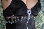 Corset with Detachable Broach